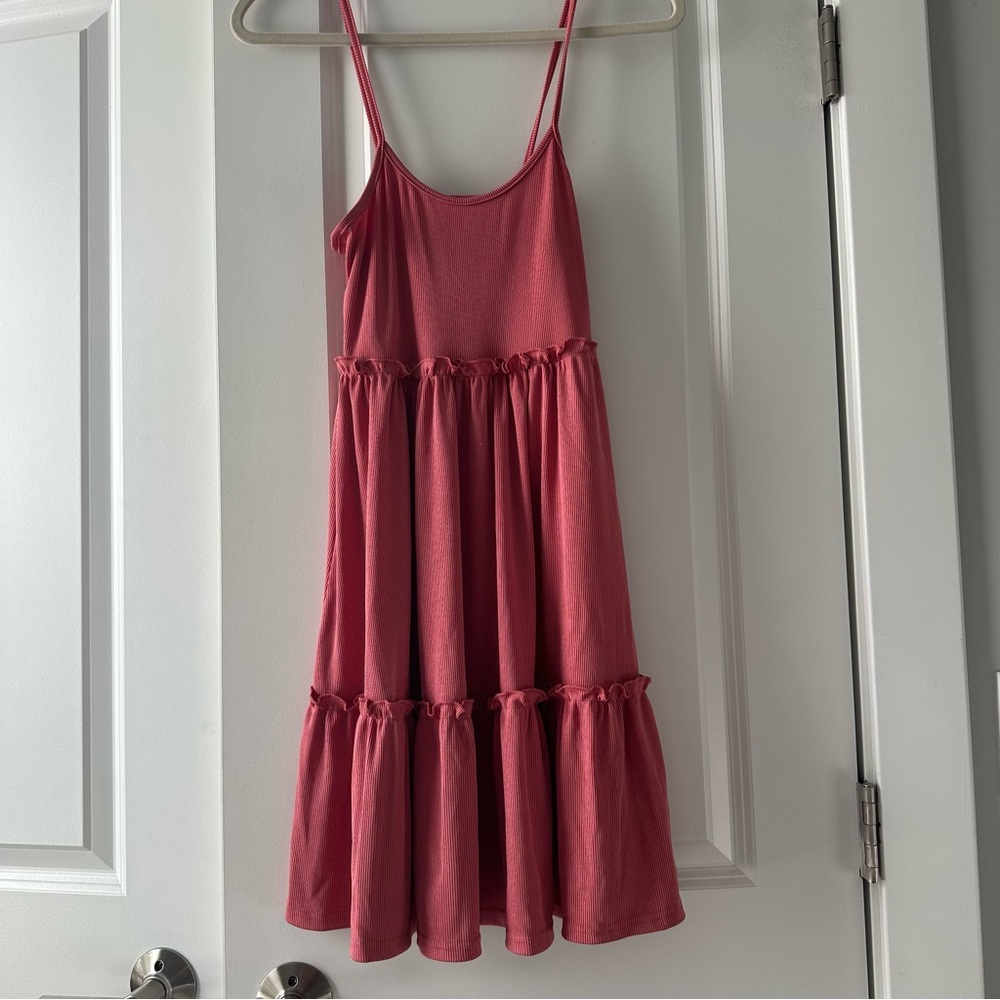 SHEIN Pink Midi Dress